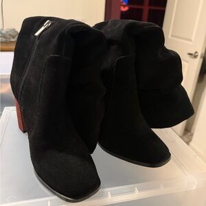 Splendid Black Suede Ankle Booties